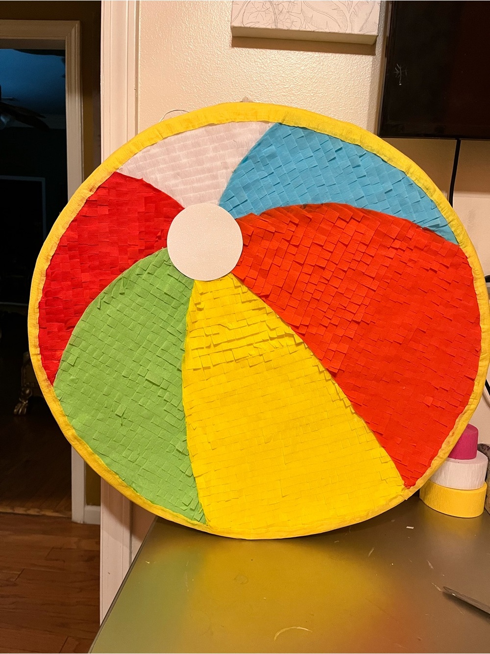 Colorful Kids Beach Ball piñata - Multicolor